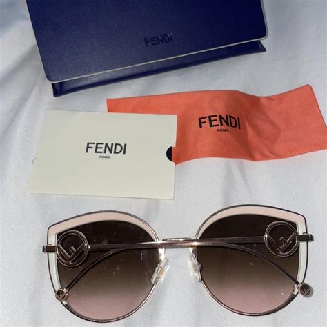 fendi 58mm high brow sunglasses|FENDI Butterfly Sunglasses FF0290S VH8M2 Gold/Brown 58mm .